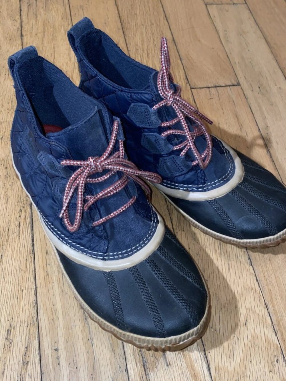 Sorel Out ’N About Plus Duck Boots Women's Blue Quilted Bootie Ankle Sz 9 US 40